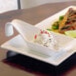 Front of the House Kyoto 5 oz. Bright White Porcelain Taster Spoon - 12/Case Front of the House Kyoto 5 oz. Bright White Porcelain Taster Spoon - 12/Case