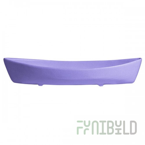 G.E.T. Enterprises BT031-MOD-LV Bugambilia 6.9 Qt. Smooth MOD Finish Lavender Resin-Coated Aluminum Deep Boat