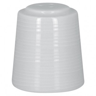 RAK Porcelain Helm 1.75 oz. Bright White Embossed Porcelain Salt Shaker - 6/Case RAK Porcelain Helm 1.75 oz. Bright White Embossed Porcelain Salt Shaker - 6/Case