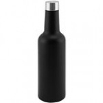 Franmara Apollo 13 oz. Black Stainless Steel Wine Bottle
