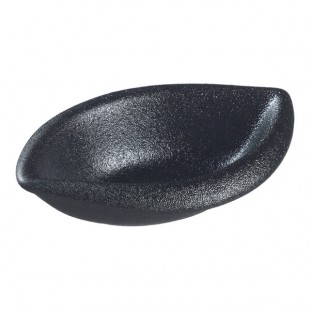 Solia Pasta Conchiglie 1 oz. Black Porcelain Mini Dish - 144/Case Solia Pasta Conchiglie 1 oz. Black Porcelain Mini Dish - 144/Case