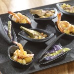 Solia Pasta Conchiglie 1 oz. Black Porcelain Mini Dish - 144/Case Solia Pasta Conchiglie 1 oz. Black Porcelain Mini Dish - 144/Case