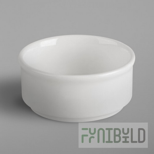 RAK Porcelain Banquet 3.4 oz. Ivory Porcelain Stackable Ramekin - 12/Case