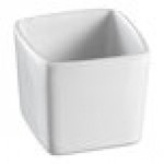 Solia 2 oz. Square White Porcelain Mini Dish - 144/Case Solia 2 oz. Square White Porcelain Mini Dish - 144/Case
