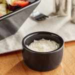 Acopa 2 oz. Glossy Black Smooth Stoneware Ramekin - 48/Case Acopa 2 oz. Glossy Black Smooth Stoneware Ramekin - 48/Case