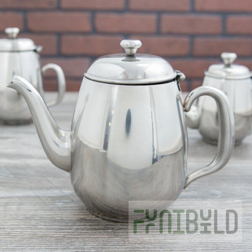 Vollrath 46595 Orion 34 oz. Mirror-Finished Stainless Steel Coffee / Tea Pot