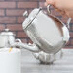 Vollrath 46595 Orion 34 oz. Mirror-Finished Stainless Steel Coffee / Tea Pot