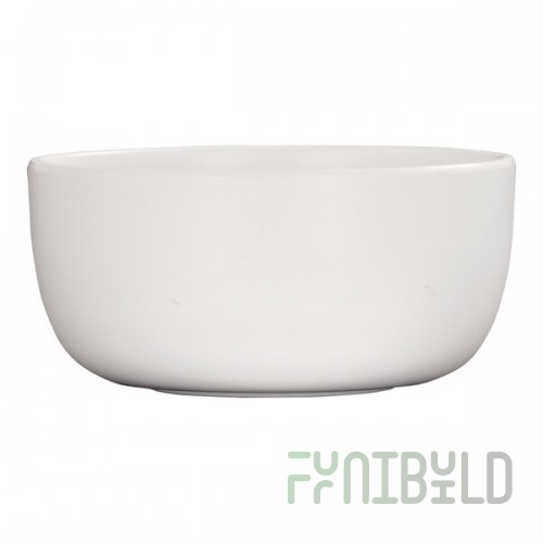 Cal-Mil Oslo 72 oz. White Round Melamine Serving Bowl - 6/Case