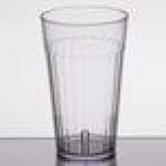 Carlisle 013207 Bistro 32 oz. Clear SAN Plastic Tumbler - 48/Case