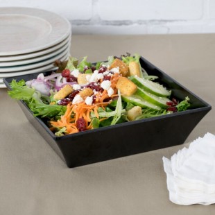 GET ML-281-BK 2.3 Qt. Black Siciliano Square Bowl - 12/Case