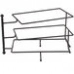 American Metalcraft TTMEL3 Ironworks Three-Tier Foldable Rectangular Display Stand with Melamine Platters American Metalcraft TTMEL3 Ironworks Three-Tier Foldable Rectangular Display Stand with Melamine Platters