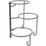 American Metalcraft TTMEL3 Ironworks Three-Tier Foldable Rectangular Display Stand with Melamine Platters American Metalcraft TTMEL3 Ironworks Three-Tier Foldable Rectangular Display Stand with Melamine Platters