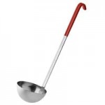Vollrath 58033 3 oz. Two-Piece Stainless Steel Ladle with Black Kool-Touch® Handle Vollrath 58033 3 oz. Two-Piece Stainless Steel Ladle with Black Kool-Touch® Handle