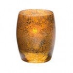 Hollowick 6404SG Contour Satin Gold Glass Votive Hollowick 6404SG Contour Satin Gold Glass Votive