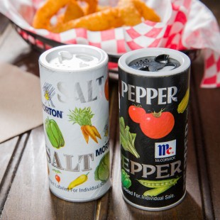 Morton Disposable Salt and Pepper Shaker Set Morton Disposable Salt and Pepper Shaker Set