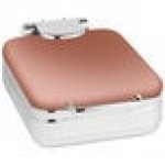 Eastern Tabletop 3997CP Jazz Rock 4 Qt. Square Copper Coated Stainless Steel Induction Chafer with Hinged Dome Cover Eastern Tabletop 3997CP Jazz Rock 4 Qt. Square Copper Coated Stainless Steel Induction Chafer with Hinged Dome Cover