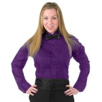 Henry Segal Unisex Customizable Purple Tuxedo Shirt with Wing Tip Collar - S