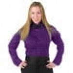 Henry Segal Unisex Customizable Purple Tuxedo Shirt with Wing Tip Collar - S