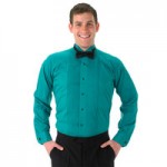 Henry Segal Unisex Customizable Purple Tuxedo Shirt with Wing Tip Collar - S