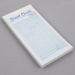 Adams 10450SW 2-Part White / Canary Carbonless Guest Check Book - 5/Case Adams 10450SW 2-Part White / Canary Carbonless Guest Check Book - 5/Case