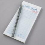 Adams 10450SW 2-Part White / Canary Carbonless Guest Check Book - 5/Case Adams 10450SW 2-Part White / Canary Carbonless Guest Check Book - 5/Case