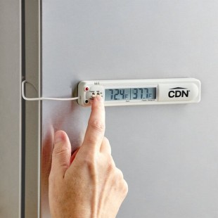 CDN TA20 Digital Refrigerator / Freezer Thermometer with Audio / Visual Alarm and 39