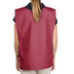 Intedge Burgundy Adjustable Poly-Cotton Cobbler Apron with 2 Pockets - 29 Intedge Burgundy Adjustable Poly-Cotton Cobbler Apron with 2 Pockets - 29