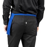 Uncommon Chef 3067 Royal Blue Customizable Waist Apron with 3 Pockets - 11