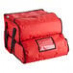 CaterGator Dash Red Nylon Heavy-Duty Insulated Soft-Sided Dual Compartment Pizza Delivery Bag - Holds Up To (3) 16 CaterGator Dash Red Nylon Heavy-Duty Insulated Soft-Sided Dual Compartment Pizza Delivery Bag - Holds Up To (3) 16