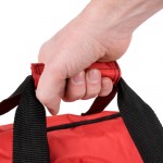 CaterGator Dash Red Nylon Heavy-Duty Insulated Soft-Sided Dual Compartment Pizza Delivery Bag - Holds Up To (3) 16 CaterGator Dash Red Nylon Heavy-Duty Insulated Soft-Sided Dual Compartment Pizza Delivery Bag - Holds Up To (3) 16