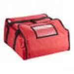 CaterGator Dash Red Nylon Heavy-Duty Insulated Soft-Sided Dual Compartment Pizza Delivery Bag - Holds Up To (3) 16 CaterGator Dash Red Nylon Heavy-Duty Insulated Soft-Sided Dual Compartment Pizza Delivery Bag - Holds Up To (3) 16