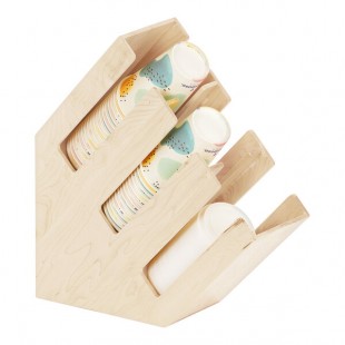 Cal-Mil Blonde Maple Wood 3-Section Countertop Cup / Lid Organizer 2048-3-71 Cal-Mil Blonde Maple Wood 3-Section Countertop Cup / Lid Organizer 2048-3-71