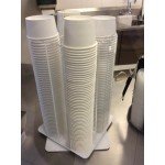 Cal-Mil 1539-12 Clear Acrylic 4-Section Revolving Cereal Cup Organizer