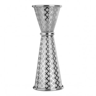 Barfly® 1 oz. & 2 oz. Stainless Steel Diamond Lattice Japanese Style Jigger M37202