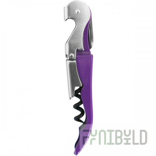 Franmara Duo-Lever Customizable Violet Enamel Handle Waiter's Corkscrew 5400-47