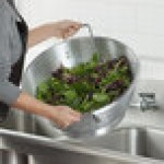 Carlisle 60277 Signature Select Dura-Ware 16 Qt. Heavy-Duty Aluminum Colander with Base and Handles Carlisle 60277 Signature Select Dura-Ware 16 Qt. Heavy-Duty Aluminum Colander with Base and Handles