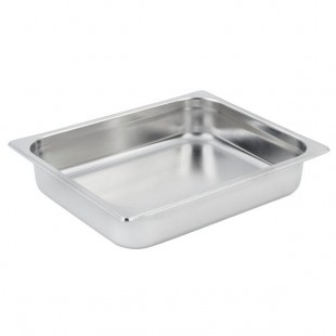 Bon Chef 12022 1/2 Size Stainless Steel Food Pan - 2 1/2 Bon Chef 12022 1/2 Size Stainless Steel Food Pan - 2 1/2
