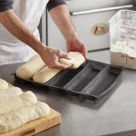 Baker's Lane 5 Compartment Sub Sandwich Silicone Bread Mold - 12