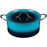 Bon Chef Country French X 5.7 Qt. Ombre Tangerine Sauce Pot with Cover 73303-OM-T Bon Chef Country French X 5.7 Qt. Ombre Tangerine Sauce Pot with Cover 73303-OM-T