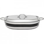 Bon Chef Country French X 5.7 Qt. Ombre Tangerine Sauce Pot with Cover 73303-OM-T Bon Chef Country French X 5.7 Qt. Ombre Tangerine Sauce Pot with Cover 73303-OM-T