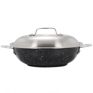 Bon Chef 60006GALAXY Cucina 3.5 Qt. Galaxy Stainless Steel Induction Brazier Pan with Lid Bon Chef 60006GALAXY Cucina 3.5 Qt. Galaxy Stainless Steel Induction Brazier Pan with Lid