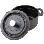 American Metalcraft CIPR42 9 oz. Pre-Seasoned Mini Cast Iron Pot with Cover American Metalcraft CIPR42 9 oz. Pre-Seasoned Mini Cast Iron Pot with Cover