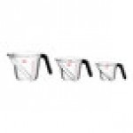 OXO 1056988 Good Grips 3-Piece Clear Angled Measuring Cup Set OXO 1056988 Good Grips 3-Piece Clear Angled Measuring Cup Set