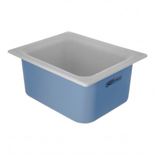 Dinex Coldmaster CoolCheck 1/2 Size White ABS Plastic Cold Food Pan DXCM1101C1402 - 6