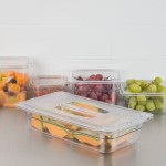 Carlisle 3066007 StorPlus 1/3 Size Clear Polycarbonate Food Pan - 2 1/2