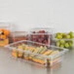 Carlisle 3066007 StorPlus 1/3 Size Clear Polycarbonate Food Pan - 2 1/2