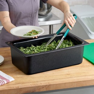 Carlisle CM110003 Coldmaster Full Size Black Cold ABS Plastic Food Pan - 6
