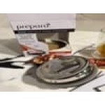 Prepara Evak Compact 0.188 Qt. Clear Glass Round Airtight Food Storage Container with Push Down Lid 3008