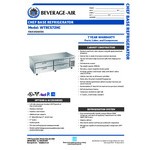 Beverage-Air WTRCS72HC-FLT 72 Beverage-Air WTRCS72HC-FLT 72