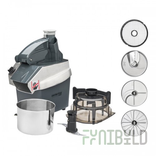 Centerline by Hobart CCH34-1A 4-Speed Food Processor with 3.2 Qt. Stainless Steel Bowl and 4 Discs - 1 1/3 hp